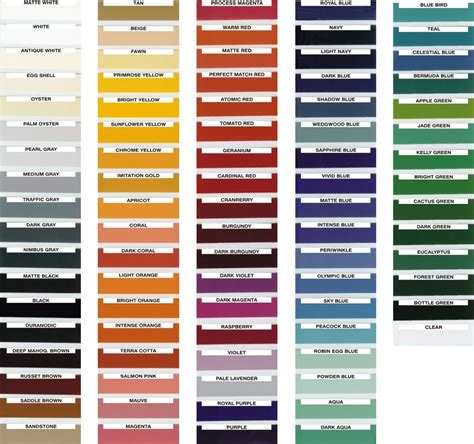 dupli color perfect matching list.